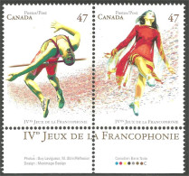 Canada Francophonie Se-tenant MNH ** Neuf SC (C18-95abja) - Neufs