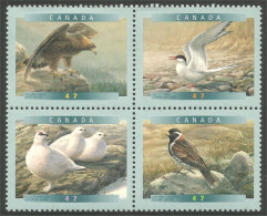 Canada Aigle Royal Golden Eagle Sterne Tern Rock Ptarmigan Lagopede Longspur Bruant MNH ** Neuf SC (C18-89aa) - Unused Stamps