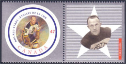 Canada Hockey Eddie Shore With Label MNH ** Neuf SC (C18-85cl) - Hockey (Ice)