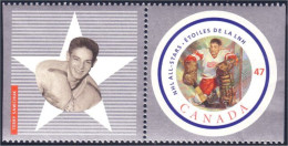 Canada Hockey Terry Sawchuk Sawchuck With Label MNH ** Neuf SC (C18-85bl) - Jockey (sobre Hielo)