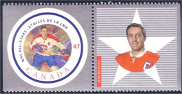 Canada Hockey Jean Beliveau With Label MNH ** Neuf SC (C18-85al) - Hockey (Ice)