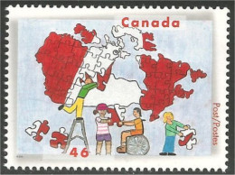 Canada Carte Canada Map Drapeau Flag Puzzle MNH ** Neuf SC (C18-61a) - Nuovi