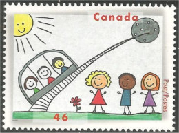 Canada High Tech Flying To Moon Lune MNH ** Neuf SC (C18-60a) - Unused Stamps