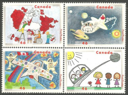 Canada Avion Airplane Dessin Enfants Children Drawings MNH ** Neuf SC (C18-62b) - Autres & Non Classés