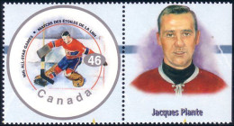 Canada Hockey Jacques Plante With Label MNH ** Neuf SC (C18-38fb) - Hockey (su Ghiaccio)