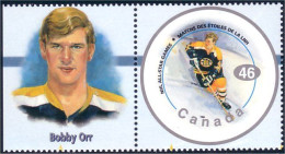 Canada Hockey Bobby Orr With Label MNH ** Neuf SC (C18-38eb) - Hockey (Ice)