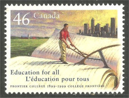 Canada Frontier College Frontière Education Livre Book Charrue Plough  MNH ** Neuf SC (C18-10c) - Autres & Non Classés