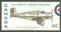 Canada Air Forces Avion Militaire Military Airplane Canadian Vickers Northrop Delta II MNH ** Neuf SC (C18-08jb) - Militaria