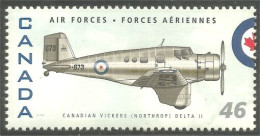 Canada Air Forces Avion Militaire Military Airplane Canadian Vickers Northrop Delta II MNH ** Neuf SC (C18-08ja) - Nuevos