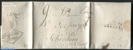 Netherlands 1815 Letter From Rotterdam (Debourse) To Schiedam, Postmark: Fransche Corresp., Postal History - ...-1852 Precursori