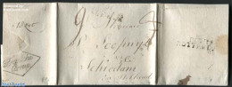 Netherlands 1815 Letter From Rotterdam (Debourse) To Schiedam, Postmark: Fransche Corresp., Postal History - ...-1852 Préphilatélie