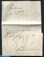 Netherlands 1828 Folding Letter From Heerenveen To Schiedam, Postal History - ...-1852 Precursori