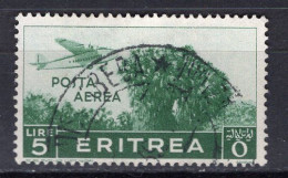 Z3191 - COLONIE ITALIANE ERITREA AEREA SASSONE N°25 - Erythrée