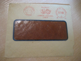 LISBOA 1958 Banco Açores Meter Mail Cancel Slight Damaged Cover PORTUGAL - Briefe U. Dokumente