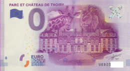Vends Billet Souvenir Touristique 0€ Thoiry  Parc Et Chateau 2016-1 UEDZ - Andere & Zonder Classificatie