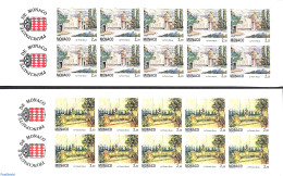 Monaco 1992 Views, 2 Booklets, Mint NH, Stamp Booklets - Ongebruikt