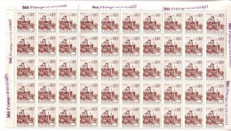 JUGOSLAWIEN MI-NR. 1465 I A Y A POSTFRISCH BOGENTEIL(50) SEHENSWÜRDIGKEITEN 1972 - Unused Stamps