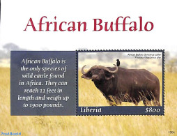 Liberia 2019 African Buffalo S/s, Mint NH, Nature - Animals (others & Mixed) - Wild Mammals - Autres & Non Classés