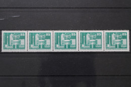 DDR, MiNr. 2022 R Fünferstreifen Mit Zählnummer, Postfrisch - Unused Stamps