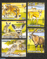 Botswana 2019 Animals 5v, Mint NH, Nature - Animals (others & Mixed) - Cat Family - Zebra - Wild Mammals - Botswana (1966-...)