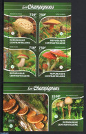 Central Africa 2015 Mushrooms 2 S/s, Mint NH, Nature - Mushrooms - Champignons