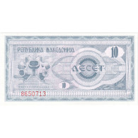 Macédoine, 10 (Denar), 1992, KM:1a, NEUF - Noord-Macedonië