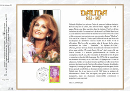 Feuillet Philatélique 1er Jour CEF N° 1550 - Dalida - Paris - 19 Mai 2001 - Cantanti