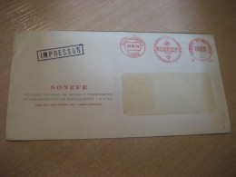 LISBOA 1958 Sonefe Financiamento Ultramarinos Meter Mail Cancel Cover PORTUGAL - Storia Postale