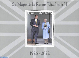 Monaco 2022 In Memory Of Queen Elizabeth II S/s, Mint NH, History - Kings & Queens (Royalty) - Nuevos