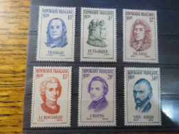 FRANCE, SERIE N° 1082/1087 LUXE**, COTATION : 18 € - Used Stamps