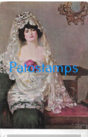 227939 SPAIN ESPAÑA ART ARTE SIGNED RAMON CASAS LA MAJA POSTAL POSTCARD - Otros & Sin Clasificación