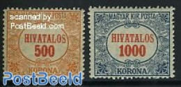 Hungary 1924 On Service 2v, Unused (hinged) - Autres & Non Classés