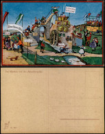 Ansichtskarte  Künstlerkarte Das Märchen Von Der Altweibermühle 1918 - Vertellingen, Fabels & Legenden