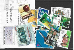 MEXICO:  Lot De 20 Timbres Recents Oblitérés 1ère Qualité, Grands Formats Differents, Inclus 1 Bloc-Feuillet. Lot # 2 - Lots & Kiloware (max. 999 Stück)