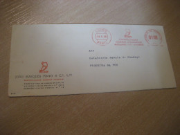 PORTO 1958 To Figueira Da Foz JOMAR Madeiras Wood Meter Mail Cancel Cover PORTUGAL - Covers & Documents