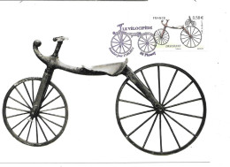 Le Vélocipède - La Draisienne - Véhicule à Deux Roues Avec Son Timbre - Ciclismo