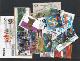 MEXICO:  Lot De 20 Timbres Recents Oblitérés 1ère Qualité, Grands Formats Differents, Inclus 1 Bloc-Feuillet. Lot # 1 - Lots & Kiloware (mixtures) - Max. 999 Stamps