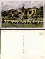 Ludwigsvorstadt-München Bavaria Mit Ruhmeshalle Schäfer Colorfoto AK 1932 - München