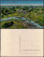 Ansichtskarte  Stadtplan Landkarten Ansichtskarte Mainz Bis Wiesbaden 1912 - Landkaarten