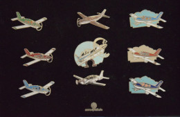 Pin's AEROSPATIALE - Coffret Bleu 10 Pin's - Spazio