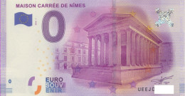 Vends Billet Souvenir Touristique 0€ Maison Carrée De Nimes 2016-1 UEEJ - Andere & Zonder Classificatie