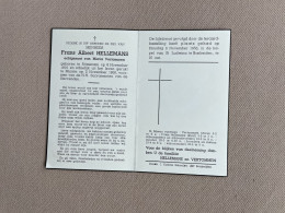 HELLEMANS Frans Albert °RIJMENAM 1916 +MUIZEN 1956 - VERTOMMEN - Obituary Notices