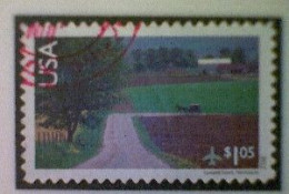 United States, Scott #C150, Used(o), 2012 Air Mail, Amish Horse And Buggy, $1.05, Multicolored - Usati