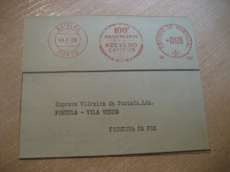 PORTO 1959 To Figueira Da Foz Azevedo Campos Optica Optics Optical Meter Mail Cancel Cut Cuted Cover PORTUGAL - Covers & Documents