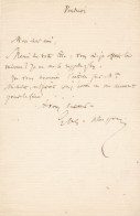Eugène André DESPOIS Lettre Autographe Signée Opposant Second Empire - Schriftsteller