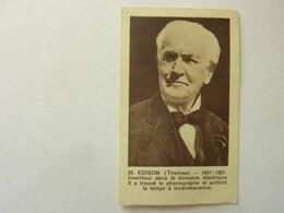 Publicité RAVIBA, Teinture - 25 - EDISON Thomas Inventeur Du Phonographe Et De La Lampe à Incandescence - Andere & Zonder Classificatie