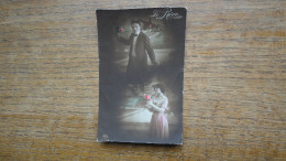 Ancienne Carte  , Un Couple , Le Rêve - Couples