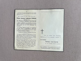 POPLEU Petrus Joannes Ludovicus °HOFSTADE 1879 +MECHELEN 1958 - VAN POEYER - Overlijden