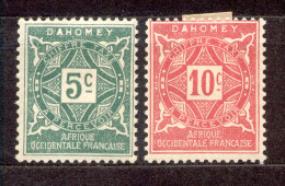 Dahomey 1914 - Michel-Nr. Porto  9 - 10 * - Other & Unclassified