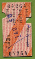 TAILANDIA / THAILANDE  ,  TICKET DE FERROCARRIL , TREN , TRAIN , RAILWAYS - Wereld